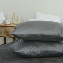 지베딩 순면 60수 샤틴 베개커버 2P