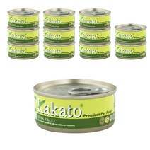 카카토 전연령용 컴플리멘타리 프리미엄 고양이 주식캔 참치필렛, 70g, 12개, 생선