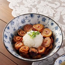 잔꽃 패턴 도자기 면기, 혼합색상, 2개