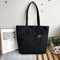 리앤베르 포켓 심플 단색 캔버스 에코백