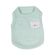 강아지 힐리오 여름 민소매 옷, 04 그린