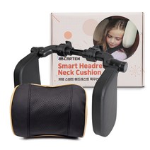 카템 스마트 헤드레스트 목쿠션 + 보조 목쿠션, 블랙, 1세트