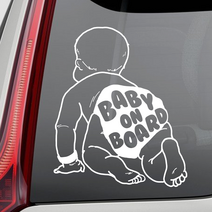 해피내피 Baby On Board 차량용 스티커 기본형, 남아, 1개