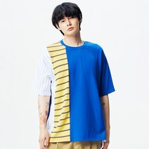 콰이어티스트 버티컬 믹스 티셔츠 21SS2T401