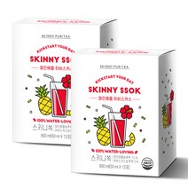 스키니퓨리티 스키니 쏙 파인애플 히비스커스 발효식초 12p, 600ml, 2박스