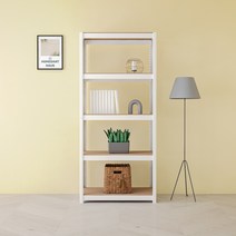 홈던트 하우스 철제 스탠드선반 5단 800 x 400 x 1800 mm, 화이트