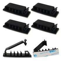 아이메이트 선정리 5구 케이블홀더, 6개, 블랙