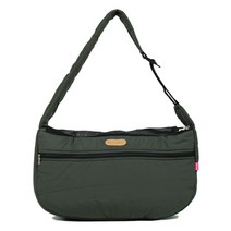 패리스독 반려동물 미니멀라이프 슬링백, 다크그린