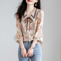 여성용 다이레스 레이스 스탠다드 블라우스 CH-2214615