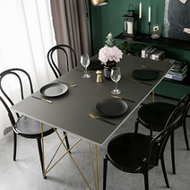 마켓A 북유럽풍 모던 가죽 식탁매트, TYPE6, 100 x 100 cm