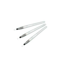 워터 납작 수채화 붓 화이트, 3개, 10mm