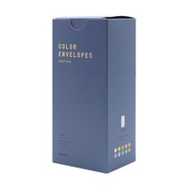 핑크풋 컬러 색지 세로 봉투 10종 x 10p 세트 12000, 블루, 1세트