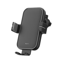 엔보우 차량용 고속 무선충전거치대 15W + 무선 충전기 세트, N그랩S(NGRAB-S), 블랙