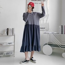 OK 단가라프릴 임산부 원피스