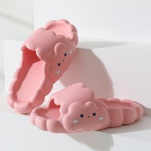 아이엠몽 여성용 소프트 몽글몽글 구름 슬리퍼 4cm