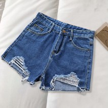 안다로미 여성용 파노라마 청반바지