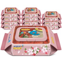 페넬로페 프르미에 로제 저자극 아기물티슈 휴대용 캡형, 12팩, 20매