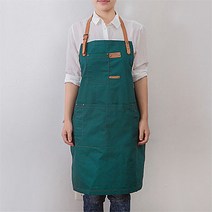 베이킹 도자기 꽃꽂이 고급 앞치마 A, 그린, 1개