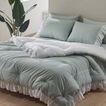 지베딩 유토피아 60수 고밀도순면 포플린 차렵 이불베개세트