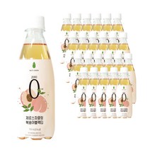 넛츠그린 제로 스파클링 복숭아 블랙티, 24개입, 350ml