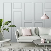 무지막지 워터풀 뮤럴벽지 7p 세트, 웨인스코팅 샹티블루 MG414SS