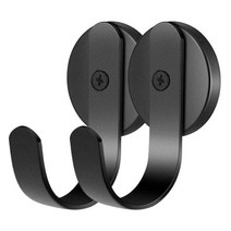 블루버킷 모던 현관 자석 고리, 블랙, 2개