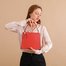 가죽 비비안 B 토트 크로스백