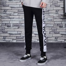 타운클로 남성용 몬스터 배색 슬림핏 트레이닝 팬츠