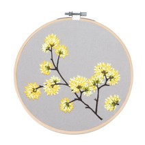 위즈앤위즈 누구나 DIY 프랑스자수 패키지 19cm, 1개, 봄개화 09