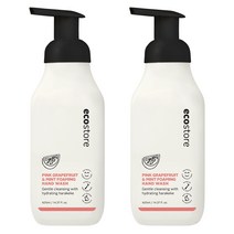 에코스토어 포밍 핸드워시 핑크그레이프프룻 민트, 425ml, 2개
