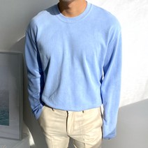 머시따 남성용 특양면 라운드 긴팔티