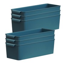 보노하우스 컬러블 바스켓 슬림형, 네이비, 6개