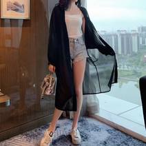 마더브띠 여성용 로브형 쉬폰 가디건
