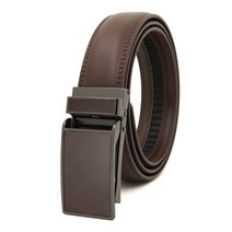 포블럭스 남성용 클래식 스퀘어 자동 버클 가죽 벨트 Style 2 FBLS00541