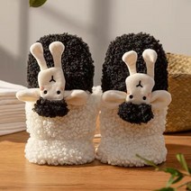 어리플 여성용 겨울 뽀글이 털 벙어리 장갑