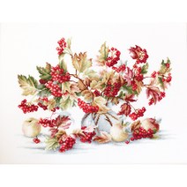 십자수패키지 Luca S Guelder Rose B2272, 혼합색상, 1세트