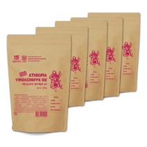 일킬로커피 에티오피아 예가체프지투 5p, 홀빈(분쇄안함), 334g