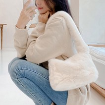 프롬헤븐 퍼롱 페이크퍼 숄더백 털가방 S338