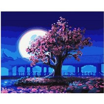 모모픽스페인팅 DIY 명화 그리기 세트 40 x 50 cm, 1개, 델루나 만월