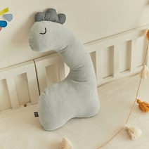 쉬즈홈 순면 뒤집기 방지 형태 쿠션, 크롱(그레이블루)