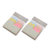 해피제이 점착 인덱스 메모지 6종 x 15p 세트, 2세트, 혼합색상
