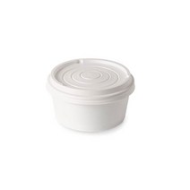더담다 다회용 무지 종이용기 520ml, 1개입, 50개