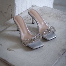 여성용 제시 큐빅리본 뮬 힐 C228_H2023