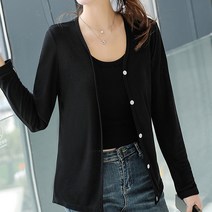 마더브띠 여성용 얇은 쉬폰 가디건