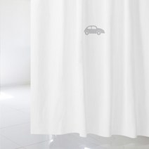 수풀 샤워 커튼 sc265 L 1800 x 1880 mm + 스테인리스 고리 12p + 커튼봉 화이트 풀세트, 1세트, 멀티(혼합)컬러