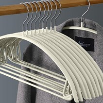 프랑온드 논슬립 가정용 플라스틱 반원 옷걸이 ONE SIZE, 베이지, 30개입