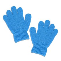 극세사 샤워 장갑 2p, 스카이블루, 1개