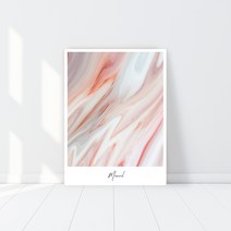 오홀리브 액자테이블 60 x 40 x 27 cm, 마블코랄