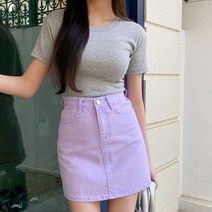 시크블랙 여성용 촉검즈 베이직 컬러풀 무지 크롭 반팔티 cpt12058k32