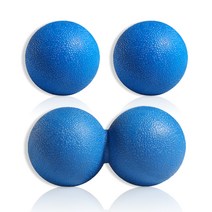 아이엠듀 마사지 싱글볼 2p + 땅콩 더블볼, 블루, 1세트